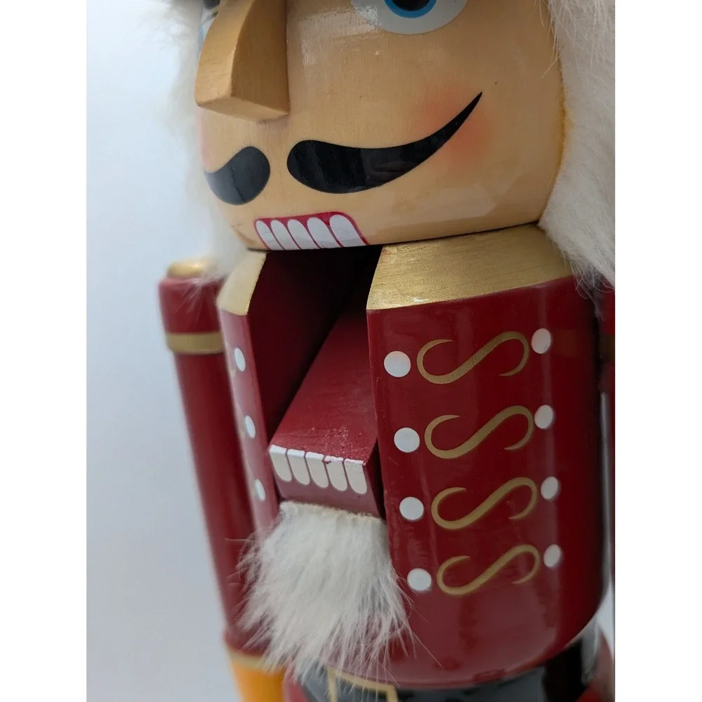 Nutcracker 24in Red Soldier Traditional Wood Christmas Decor Christmas Wood VTG